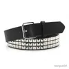 Belts Fashion Rivet Belt Men Womens Studded Belt Punk Rock With Pin Buckle Drop Shipping Black