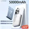 휴대폰 전력 은행 50000mAh 자기 파워 팩 22.5W Qi 무선 충전 파워 팩 iPhone 15 14 13 Samsung Huawei Fast ChargingC24320