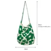 Сумки на плечо, модная цветочная сумка, персонализированная тканая сумка для отдыха, простая женская большая вместительность для покупок