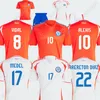 칠레 축구 저지 2024 코파 아메리카 알렉시스 브레 레턴 디아즈 메델 칠레 축구 셔츠 24 25 Maripan Aravena Nunez Jersey Kids 키트 플레이어 버전
