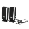 Högtalare 2 PCS USB Power Computer Högtalare Stereo 3,5 mm med Ear Jack Sound Surround Loud Speaker för dator Desktop PC Laptop