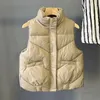 Women's Vests Japanese Harajuku Vest Autumn Winter Coat Casual Solid Windproof Warm Bread Jacket Ladies Thick Puffer Parkas