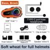 Q08 2X Motorcycle Intercom Helmet Bluetooth Headset QC BT5.0 1000M 2 Riders Full-duplex Intercommunicator IPX6 Universal Pairing