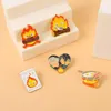 Calcifer Emalj Pin Custom Fire Elf Japanese Anime Brosches Anime Brooch Lapel Badge Cartoon Jewelry Gift For Kids Friends 5 Färger