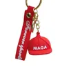 Porte-clés de casquette Trump créatif, pendentif de sac de voiture, nouvelle collection, accessoires de clé, cadeau, offre spéciale