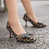 Sukienka buty houndstooth Bowknot Pumps Kobiety wąż wąż pu skórzane obcasy Kobieta seksowna spiczaste palec urzędu biuro lady stiletto 50