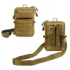 Bags Mini EDC Tactical Messenger Waist Bag Small Storage Bag Outdoor Mobile Phone Pocket Military Hanging Bag Molle Camouflage Bags