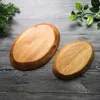 Platos bandeja ovalada de madera almacenamiento de fruta seca simple