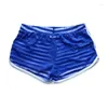 속옷 섹시 속옷 남자 복서 반바지 Shorts Calzoncillos Stripe 투명 ROPA 인테리어 Hombre Home Quick Dry Lingerie Cuecas