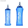 Water Bottles 500ml Silicon Sports Water Bottle TPU Foldable Soft Flask Sport Bottle Squeeze Water Bottle For Outdoor Camping Hiking Water Bag yq240320