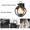 Wall Lamp American Wrought Iron Antique Outdoor El Waterproof Courtyard Balcony Gate