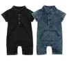 Summer New Baby Boys Cute Denim Buttons Romper Infants Toddler One Piece Jumpsuit Outfits Clothes6655928