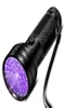 Lampe de poche UV lumière noire 51 LED 395 nM torche ultraviolette détecteur de lumière noire pour les taches d'urine de chien et les punaises de lit 8835593