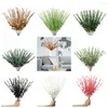 Dekorativa blommor 10st/set eucalyptus Artificial Leaf Easy Use Simulation Plastic Fake Plants bleknar inte hemrekvisita