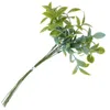 Decorative Flowers 10 Pcs Simulated Green Plant Decoration Yard Fake Leaves Artificial Plants Branches Stems Model Wedding