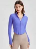 LL Women Slim Fit strakke passende volledige zip Define Sports Jas