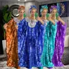 Roupas étnicas Vestidos longos africanos para festa de casamento Top Quality Turquia Tamanho Livre Bazin Riche Dashiki Robe 230818