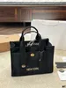 Designer Cargo Leather Tote Bag Crossbody Bag Mollie 34 Shoulder Bag Shopping Bag Classic Fashion Zipper Fabric Black Womens Handbag