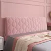 Zagęszcza pikowana pokrywa łóżka aksamitne pluszowe zagłówki miękkie solidne łóżka koloru tylne obrońcy pralki zmywalne dekoracje domu 240309
