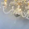 Candle Holders El Wedding Lamps Chandelier Crystal Gold Decoration Props Wrought Ceiling
