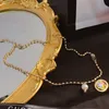 Collane di design di lusso con collana a catena di perle per donne come regali di nozze di anniversario Alta qualità
