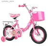 Vélos porteurs Cycling City Bicyc pour enfants bébé 3-10 ans Bicyc 12/14/16/18/20 pouces Princess Bicyc Flash roue auxiliaire Bicyc L240319