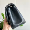Каналевые сумки дизайнерская сумка для плеча сумки черная классическая мешка для сети роскошная сумка маленькая квадратная сумка седловые пакеты кожаный материал алмаз паттер C Пету