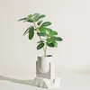 Decoratieve bloemen 65cm groen blad plant plastic nep bloemstuk sier binnen kunstmatig voor home decor kantoor