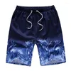 Roupa de banho masculina de secagem rápida cor shorts natação praia flor prancha de surf boardshorts masculino