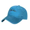 Caps Caps Mountain Outline مغسول البيسبول Cap Vector Art Streetwear Awarder Hat Summer Men Women Outdoor Design