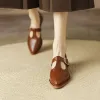 MOFERS Spring Autumn 2023 Nuove scarpe da donna Punte punta di piedi per scarpe in pelle femminile comoda Sale Hot Sale Donne Scarpe