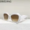 Güneş gözlüğü yüksek kaliteli lüks marka moda ve eğlenceli güneş gözlükleri kadınlar 2023 Vintage yuvarlak polarize UV ​​gözlükleri erkekler için Gafas de Sol Lujo L240320