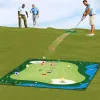 Aiuta il set da gioco di minigolf con tappetino da allenamento per golf di alta qualità Set da golf Tappetino da golf per esterni Tappetino per allenamento con palline da golf