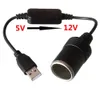 Prise allume-cigare USB 5V 2A à 12V, adaptateur mâle à femelle, convertisseur, accessoires électroniques de voiture