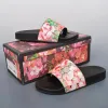 Yeni Marka G Ters Terlik Paris Tasarımcı Ayakkabı Kauçuk Sandals Çiçek Brokar Kadınlar Erkek Lüks Slipper Plaj Düz Alt Alt Kaymaz Ayakkabı