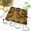 Bakvormen 10/set roestvrij staal peperkoek mannen vormige vakantie koekjesvorm kerst cookie cutter gereedschap keuken taart decoreren tool