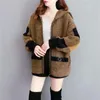 Women's Knits Middle-Aged Women Imitation Mink Cardigan Coat 2024 Spring Autumn Jacket Mother's Top Hooded Knitted Sweater Outwear Ladies