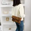 Totes Leopard Print Shoulder Bag Women Folding Chain Messenger