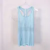 Yoga-Tanktops, Weste, einfarbig, Ebbe, Damen, Sommer, Baumwolle, ärmellose Weste, schnell trocknend, Mesh, Sport, Zitronen-Top, Fitness-Kleidung, T-Shirt, Fitnessstudio