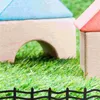 Garden Decorations 6 Pcs Micro Landscape Railing Small Fence Model Mini Crafts House Decorative Acrylic Miniature Adorn