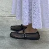 Été femmes maille Luxus ballerines chaussures pour femme Design marque bout rond ventiler sandales Damen Rom chaussures de fête décontractées 240313