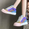 Casual Shoes Women Sneakers Mixed Colors Design Skateboard High Top Running Tennis Sports Cute Platform Outdoor 35-40