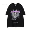 Heren Designer T-shirt Roze Sp5der 555555 Fashion Mans Women Young Thug Quality Y2K Foaming Printing Spider Web Pattern Tshirt Topkwaliteit Tees hiphop Us S-xl