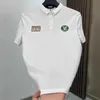 Polos pour hommes Designer 2024 Été européen Nouvelle tendance Revers à manches courtes T-shirt en coton perlé pour hommes Slim Fit Polo Vêtements 5149