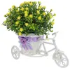 Decoratieve Bloemen Fiets Plant Stand Ornament Faux Kunstplanten Voor Home Decor Binnen