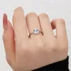 7x7mm diamant carré or 18 carats bagues de fiançailles bague de créateur pour femme fête 925 argent sterling 5A zircone bijoux de luxe femmes ami boîte cadeau taille 6-9