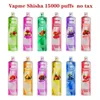 Original Vapme Shisha Hookah 15000 Puff Disposable Vape Mesh Coil 650mAh Type-C 25ml Förfylld POD 12 Flavors Vape Pen Puff 15K E Cigarett