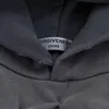 2024SS hoodie män kvinnor hög kvalitet inuti fleece hoodies tomma tröjor grå