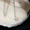 Collier classique Van Clover Omnina S925 plaqué argent sterling ensemble de collier en zircon scintillant diamant trèfle chaîne de clavicule polyvalente femme