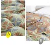 Filtar Junwell Cotton Muslin Filt Bed Soffa Travel Breattable Leaf Jacquard Stort Soft Throw Para